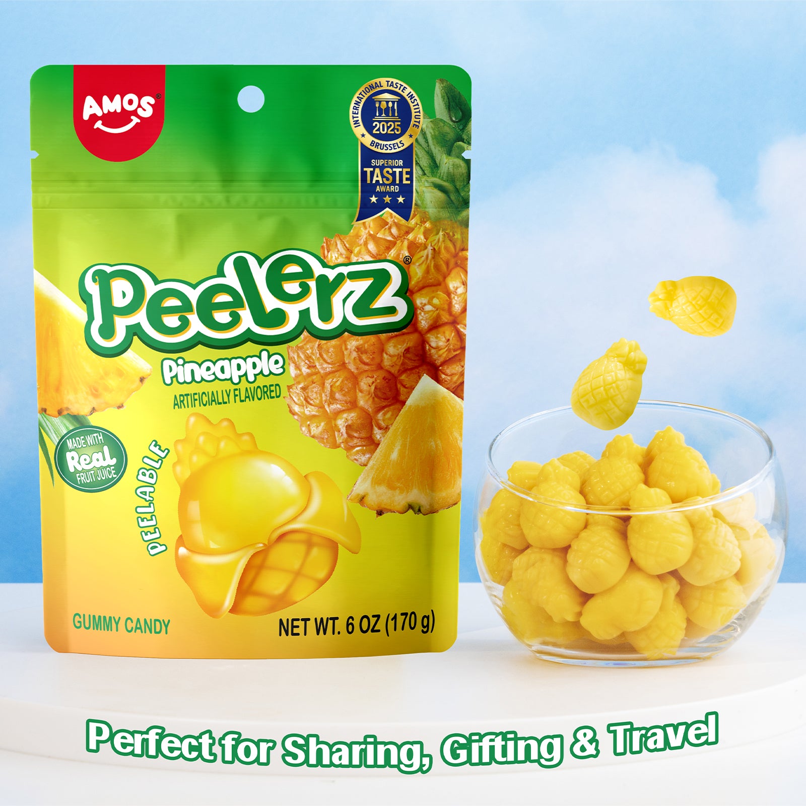 Peelerz - Peelable Gummy Pineapple Flavor - 6oz