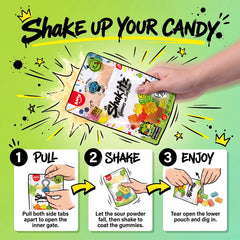 Shakitz - 4D Gummy with Sour Powder - Blocks Gummy