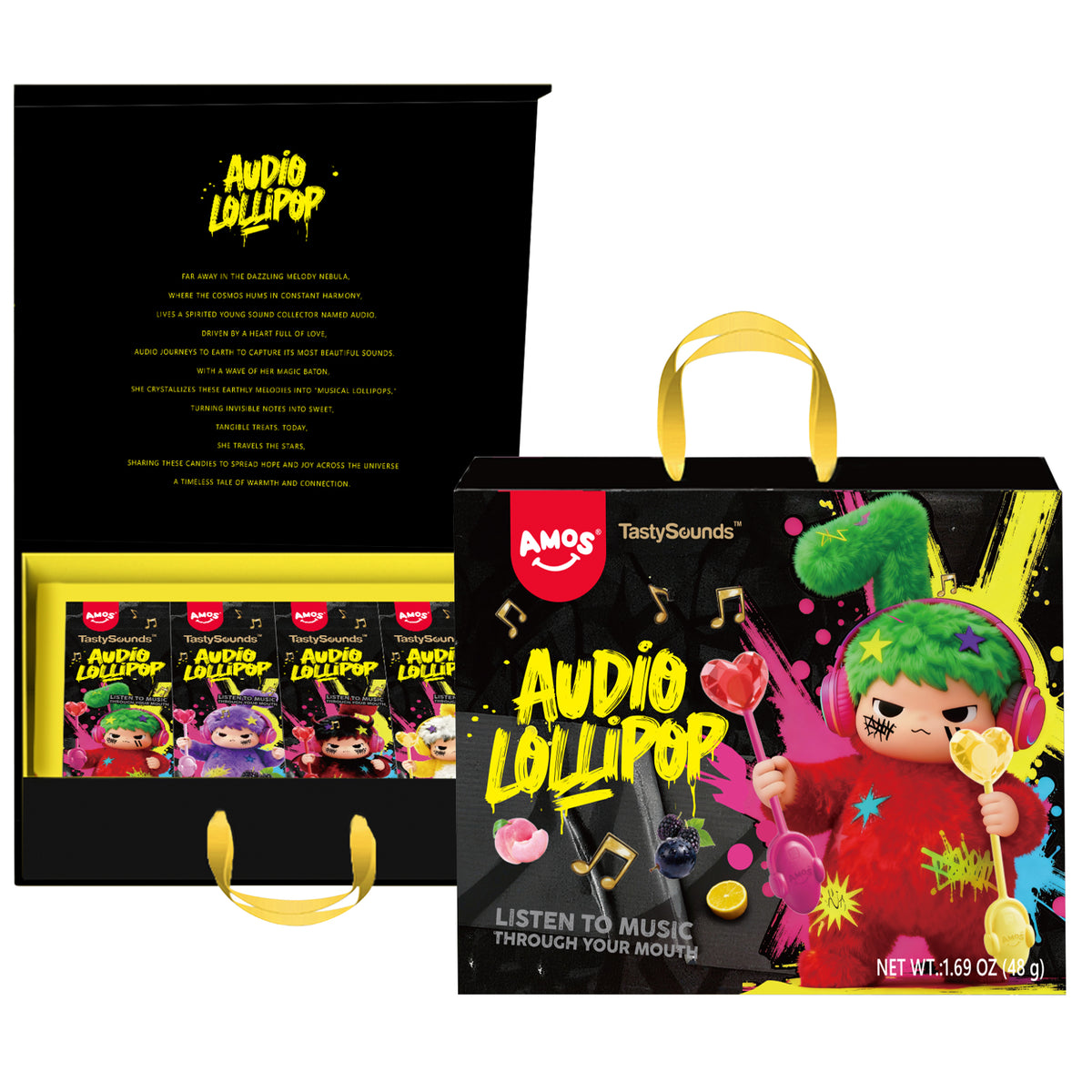 TastySounds - Audio Music Lollipop 4 Flavor-Mix -Free shipping