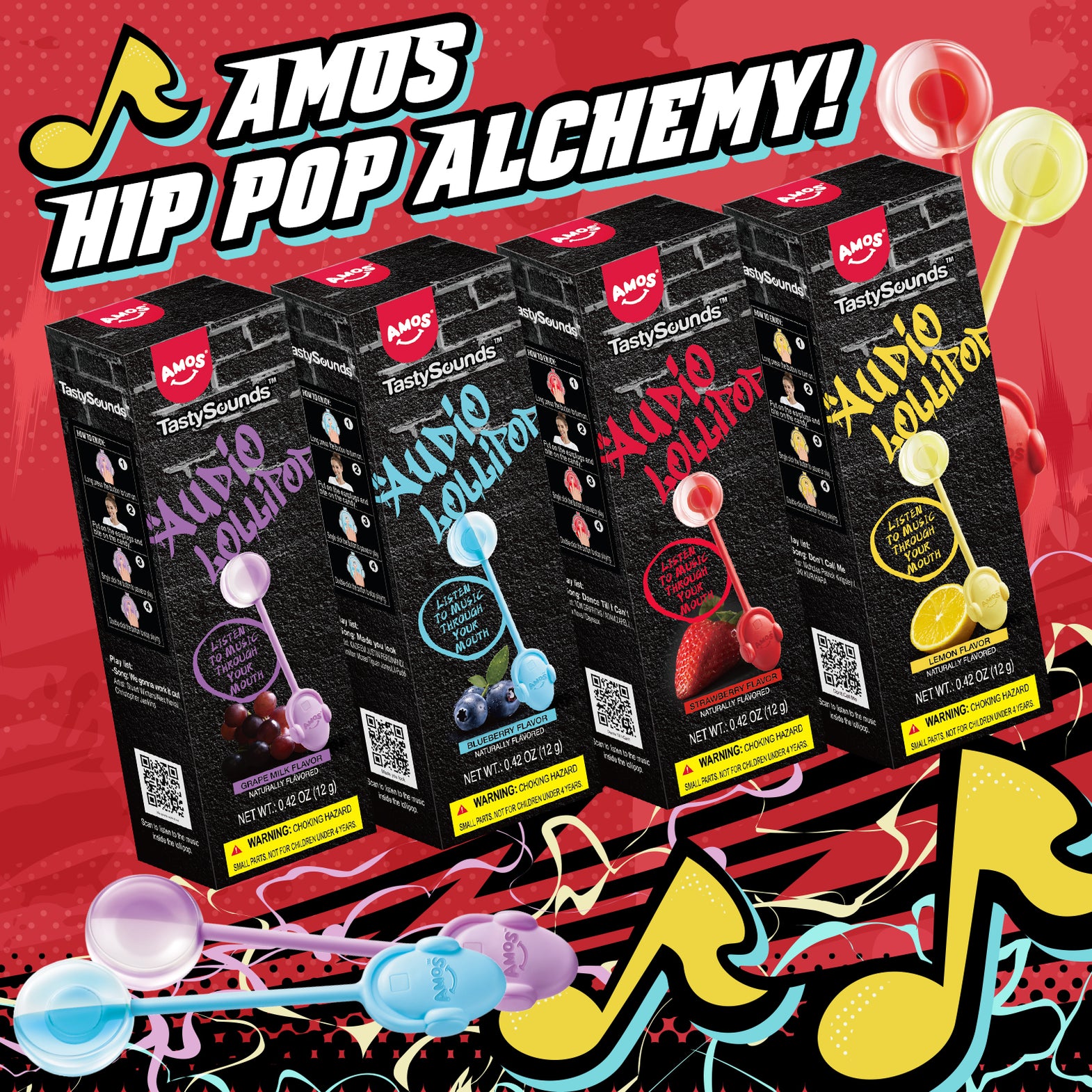 Music Lollipop - Gift Box – Amos Sweets