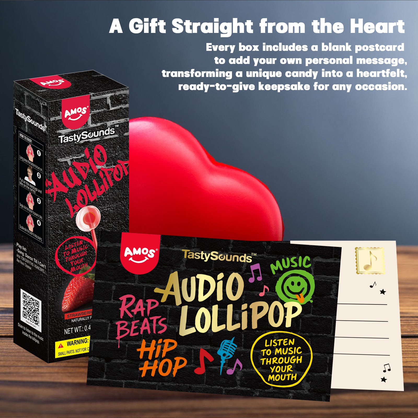 TastySounds - Hip Hop Music Lollipop 4 Flavor-Mix -Free shipping