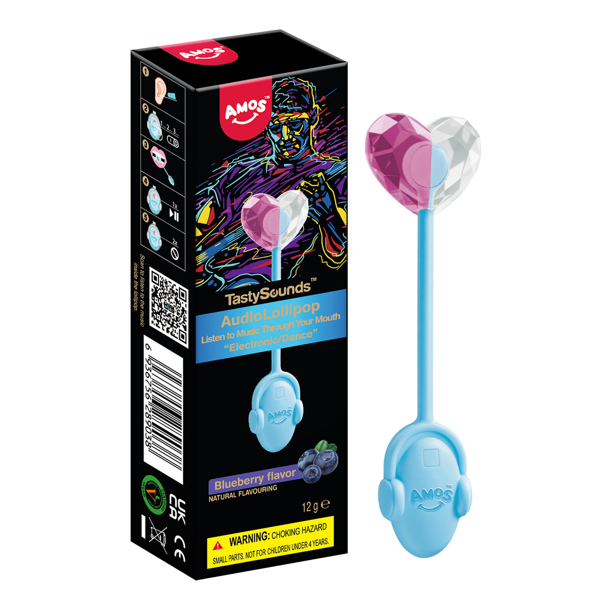 TastySounds - Music Lollipop Blueberry Flavor - 12g/pcs
