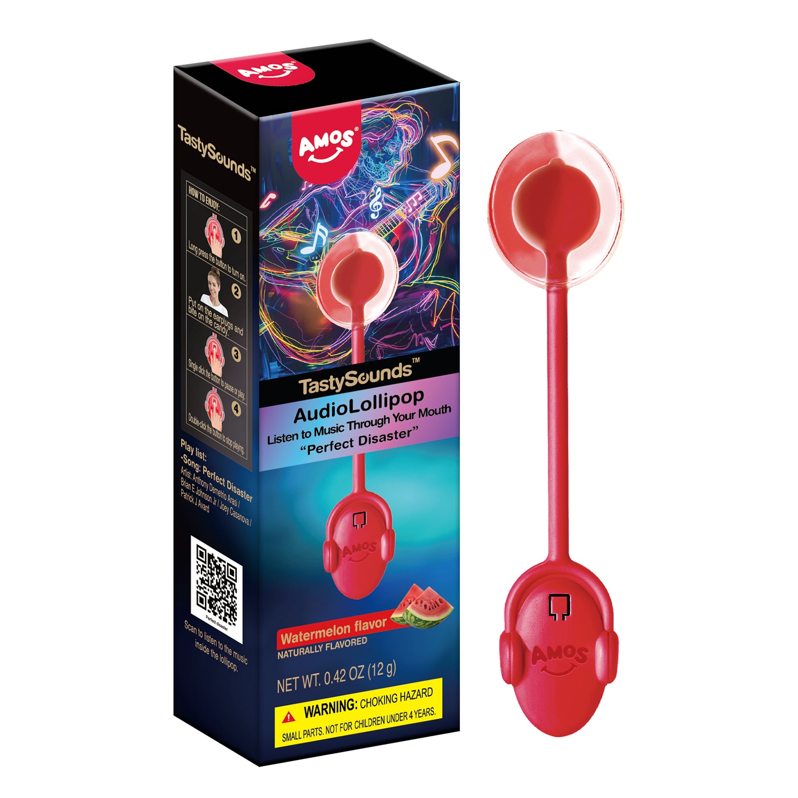 TastySounds - Music Lollipop Watermelon Flavor