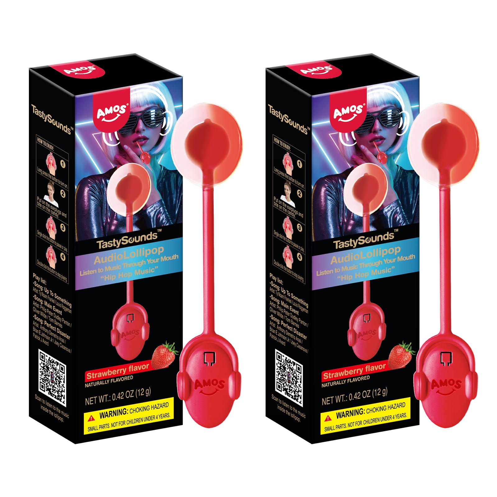 TastySounds - Music Lollipop Strawberry Flavor