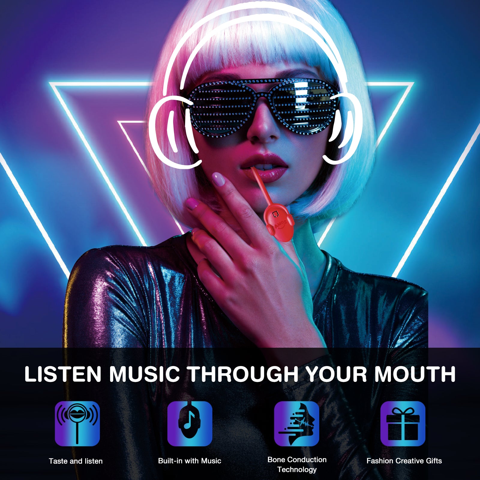 TastySounds - Music Lollipop Strawberry Flavor