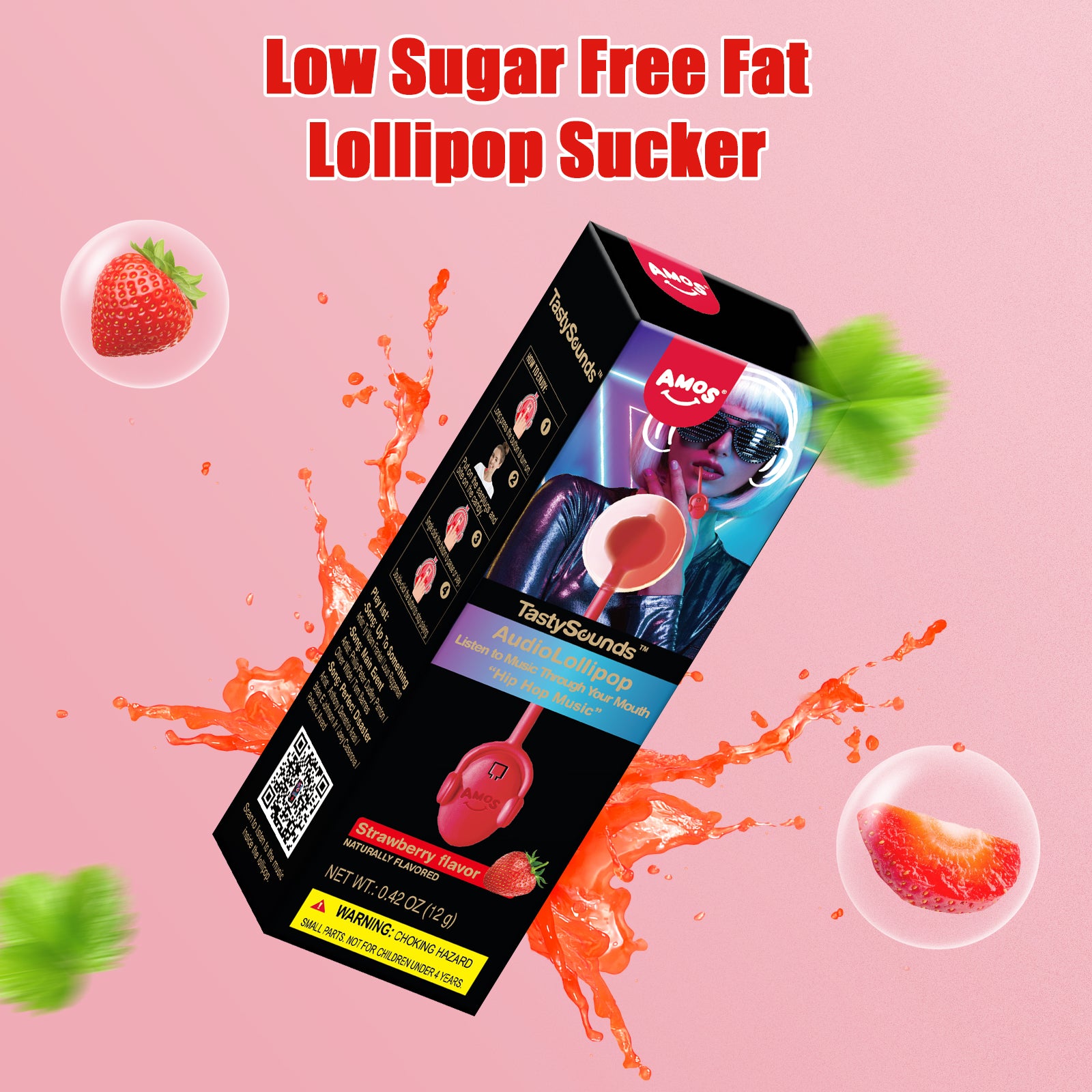 TastySounds - Music Lollipop Strawberry Flavor
