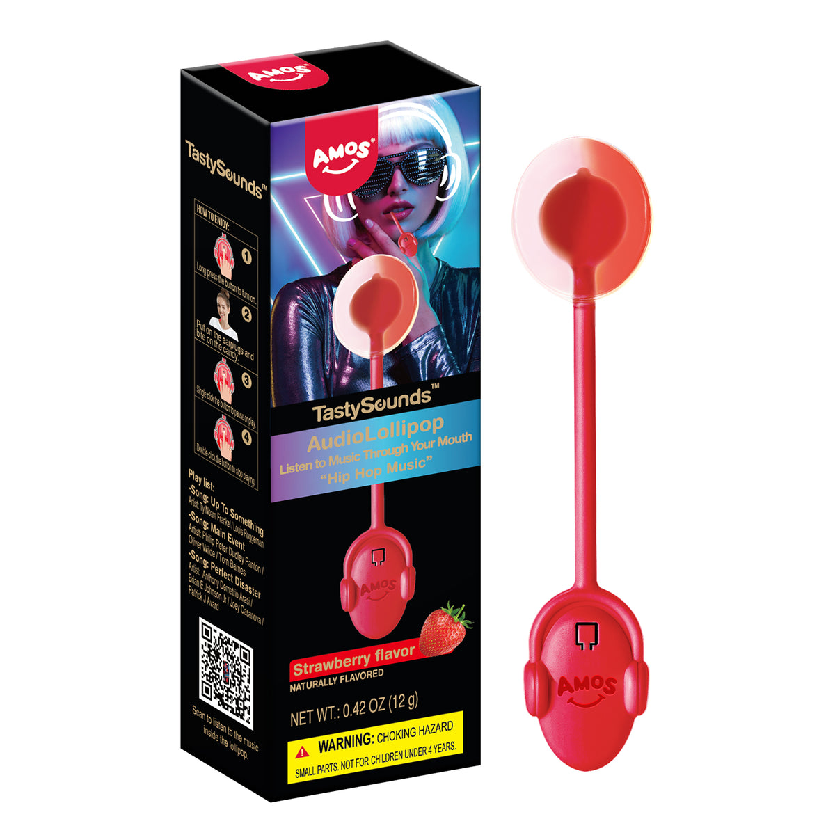 TastySounds - Music Lollipop Strawberry Flavor