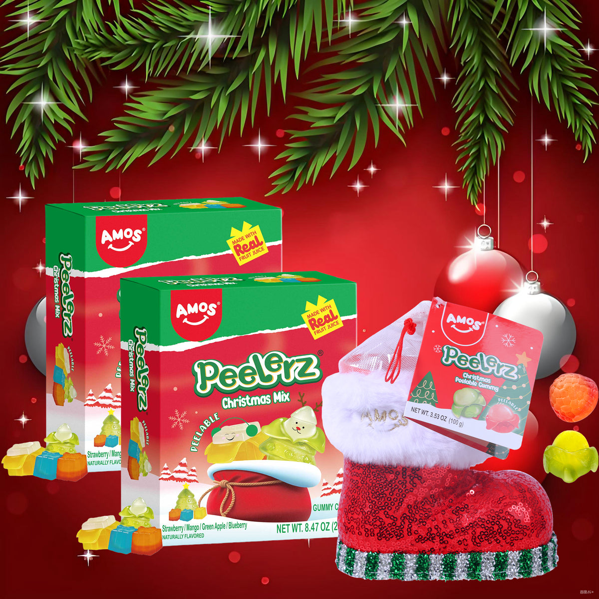 Peelerz - Christmas Mix Gummy Family Pack